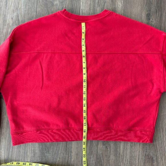 Vintagesoft Wedge Crewneck Sweatshirt – Large - Red - Picture 7 of 10
